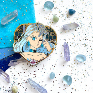 Icy Hearted Witch Enamel Pin