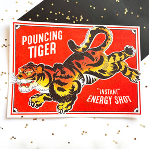 Tiger Matchbox • 5x7" Risograph Art Print